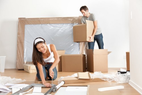 Removal team planning a house move in Harringay