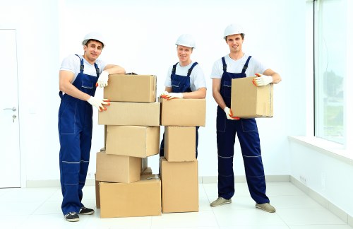 Team preparing careful removals service in Harringay