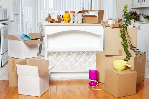 Packing and preparing items for storage in Harringay