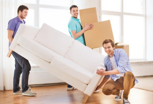 Moving boxes and household items with a man and van in Harringay