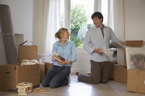 Local removal team planning a move in Harringay residential street